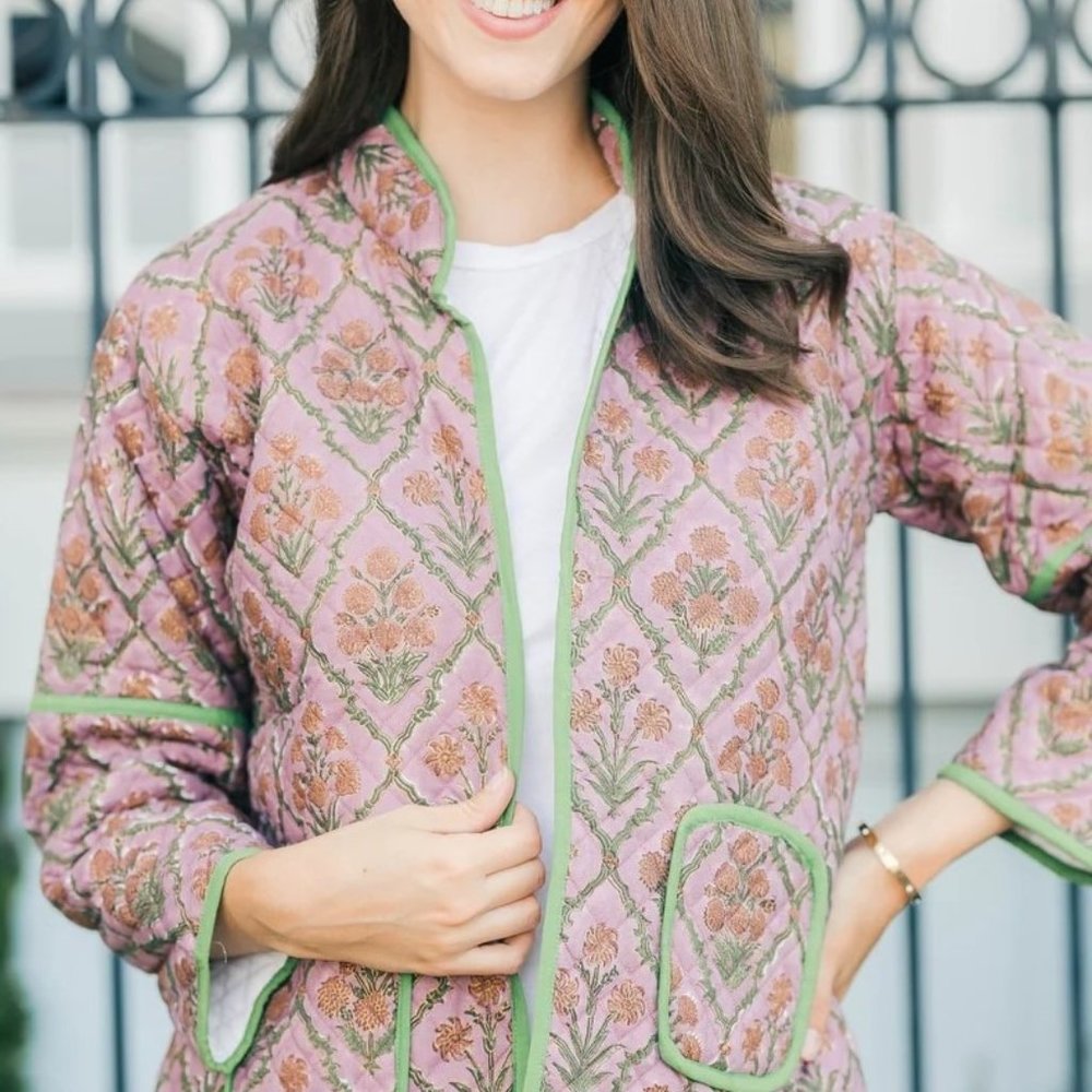 NWT Victoria Dunn Quilted Jacket